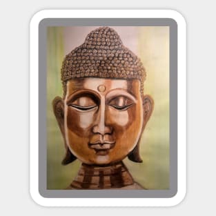 Buddha head Sticker